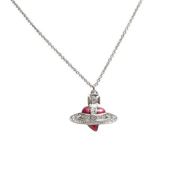 ヴィヴィアンウエストウッド VIVIENNE WESTWOOD DIAMANTE HEART ネックレス 630203BM-02P383 レディース シルバー